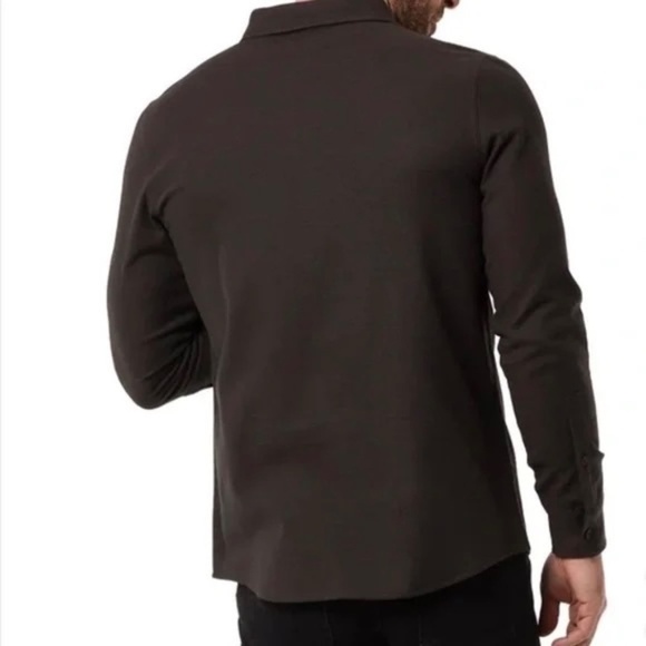 32 Degrees Men's Long Sleeve Button-Up Shirt, Brown, Large NWT - Picture 3 of 16